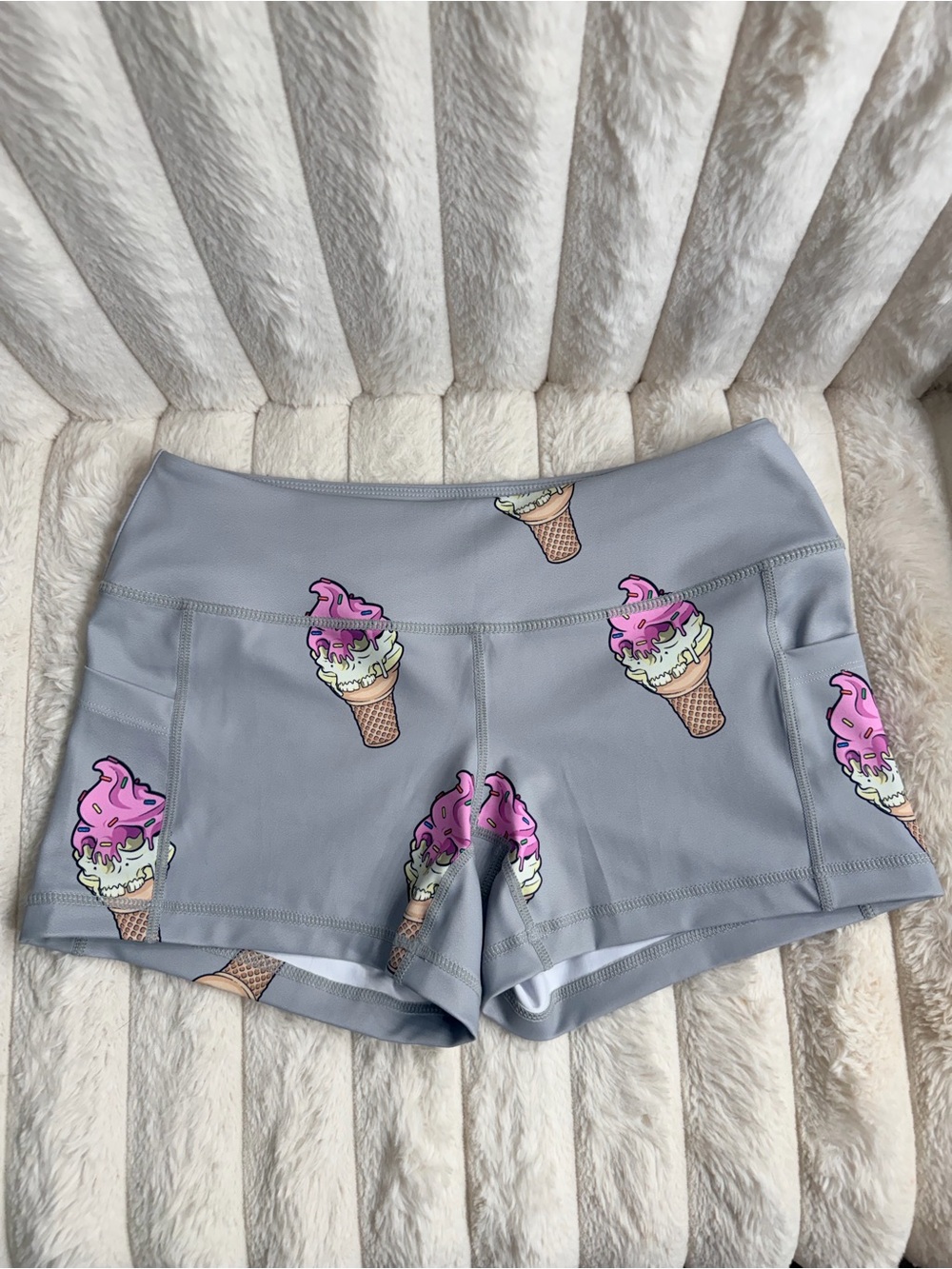 Feed Me Fight Me | FMFM Ice Cream Cone Shorts - Medium